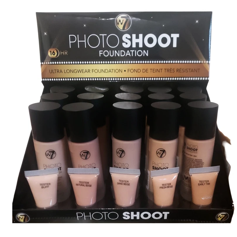 W7 Photoshoot Foundation Rich and Full Coverage Budge-Proof Long Lasting - Image 2 of 2