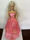 Vintage Mattel 2000 Barbie Princess Bride #28251 Redressed Pink With Veil Works