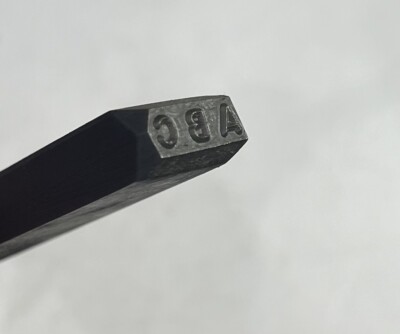 Letters '' ABC '' Initials Metal Steel Stamp Heavy Duty 3/8'' Thick Made in USA