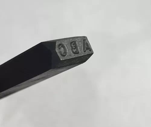 Letters " ABC " Initials Metal Steel Stamp Heavy Duty 3/8" Thick Made in USA