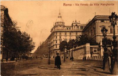 CPA AK ROMA Via Veneto da Villa Margherita ITALY (551708)