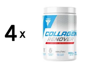 4 x Trec Nutrition Collagen Renover (350g) Cherry (64,25 EUR/kg)