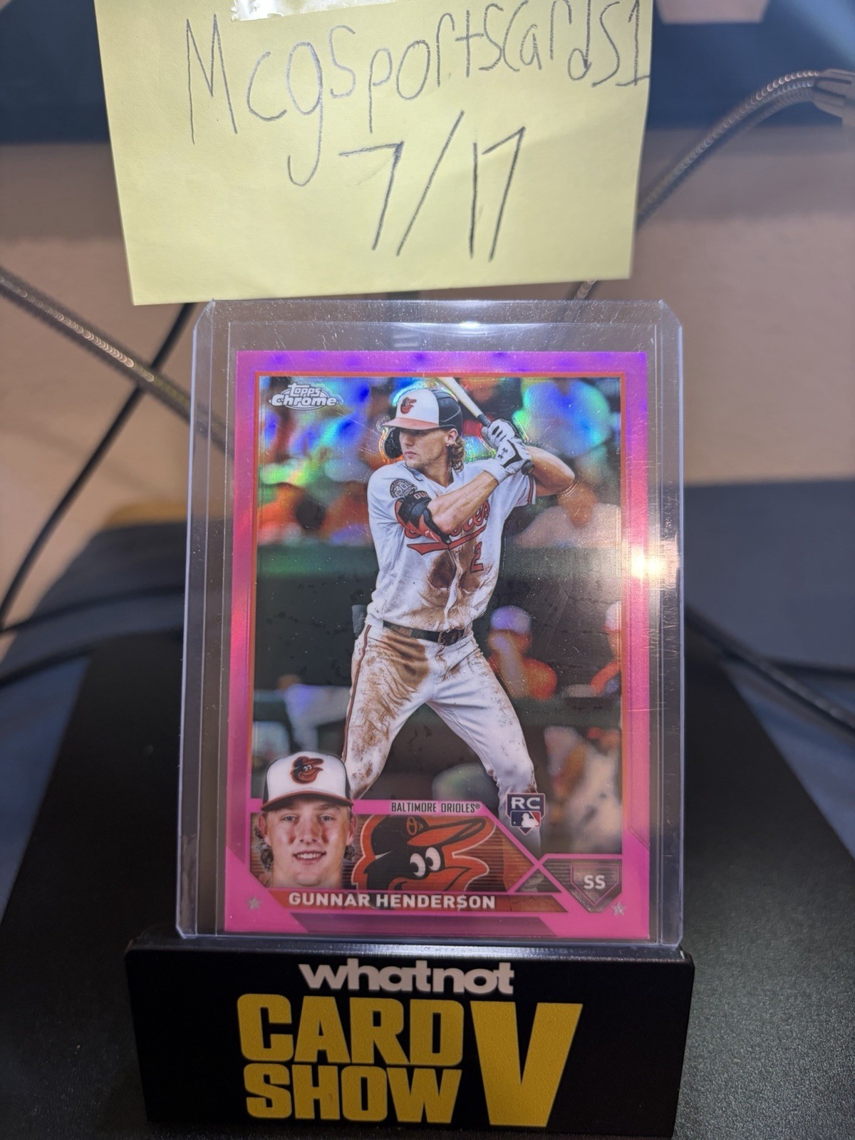 2023 Topps Chrome - Gunnar Henderson #2 Pink Refractor (RC)