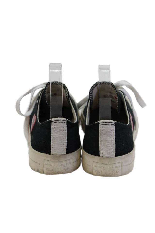 Play Comme Des Garcons X Converse женщин холст кроссовки обувь черный размер 7 - Изображение 3 из 4