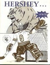 Nova Scotia Voyageurs at Hershey Bears AHL Hockey Program 10/14 1978