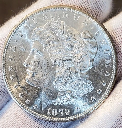 * 1879 S * BU MS++ SPARKLING WHITE BEAUTY!! GORGEOUS MORGAN SILVER DOLLAR #C18