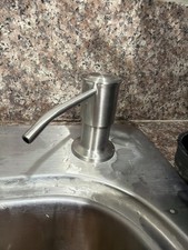 Kitchen Sink Soap Dispenser Brushed Nickel with 47in Extension Tube new