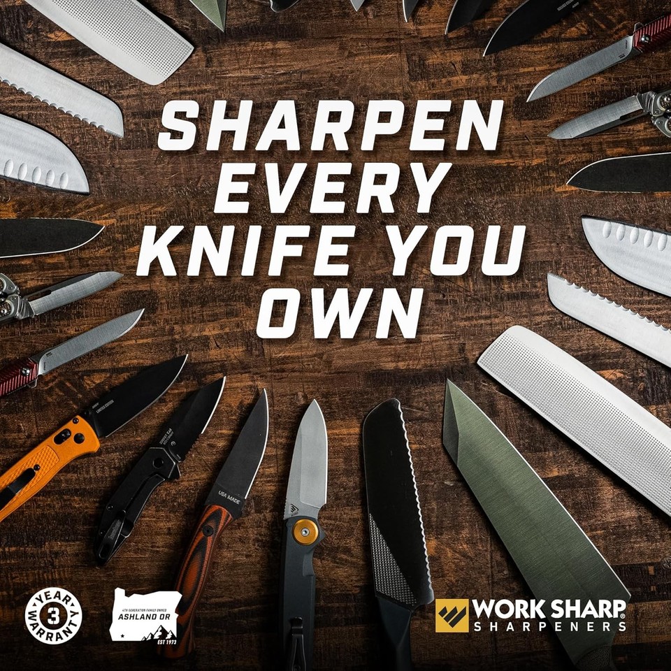 Work Sharp Precision Adjust Elite Set Knife Sharpener value combo ...