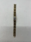 Vintage Seiko Watch 2E20-5260 Gold Tone Rectangle Needs Battery