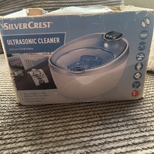 Ultrasonic Cleaner for Jewellery CD DVD Blu ray Discs, Timer Display SilverCrest