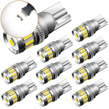 210x Auxito Blue White Amber T10 Led Wedge Light Bulbs W5w 194 168 192 Canbus Y
