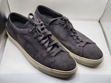 Good Man Brand Edge Charcoal Grey Suede Low Top Mens Sneakers Shoes 15