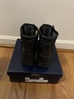 Polo Ralph Lauren Kids Conquered Hi Boot, Black Leather Zip Up, Youth Size 3 — photo 2