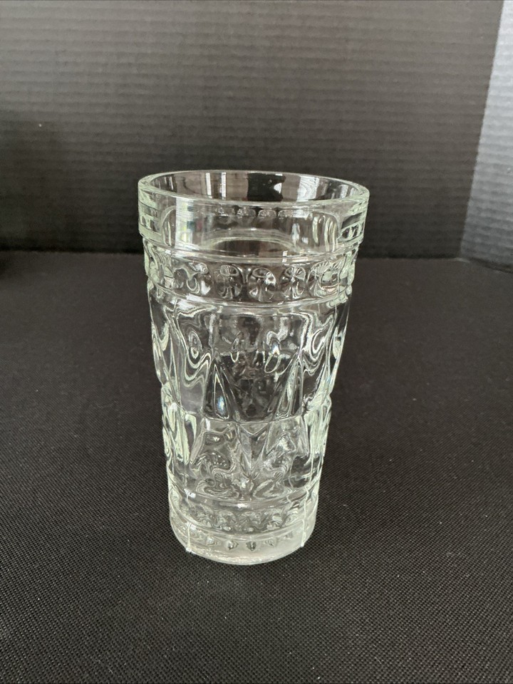 Set Of 7 Vintage Indiana Glass Colony Park Lane Clear Tumblers, 5.5” x ...