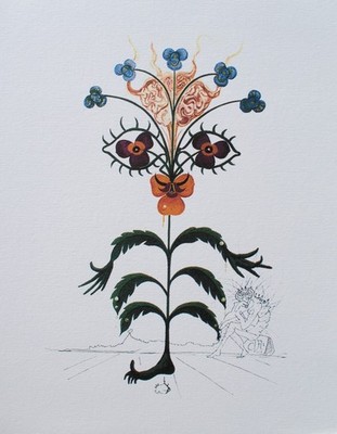 Salvador Dalí: the Thought, Lithography Signed, 800ex, 1979
