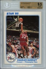 1985 Star Basketball #PS8 CHARLES BARKLEY ROOKIE RC BGS 9.5 GEM MINT 76ER LEGEND