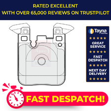 Brake Pads Set fits BMW M3 F80 3.0 Rear 14 to 18 S55B30A 34212284766 34212284989