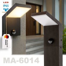 LED Außenleuchte Bewegungsmelder Standlampe IP65 Wandleuchte Wegeleuchte 230V