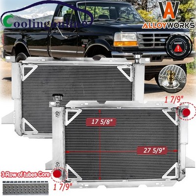 3-CORE RADIATOR FIT 1985-1997 FORD BRONCO F150 F250 F350 F450 5.0L 5.8L 7.5L V8