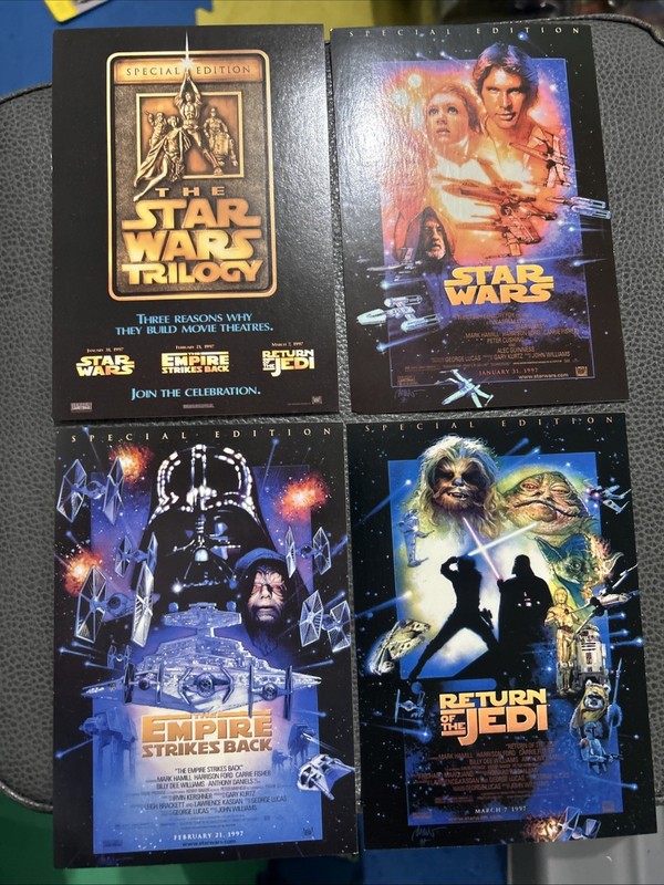 1997 Star Wars Special Edition Postcards New Vintage Lot
