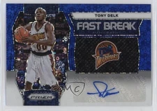 2023-24 Panini Prizm Fast Break Auto Blue Prizm /49 Tony Delk #FB-DEL Auto