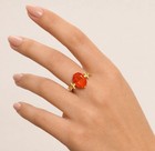 GENUINE 3.25 Cts PADPARADSCHA SAPPHIRE RING 10K SOLID GOLD - Free Appraisal -NWT — photo 7