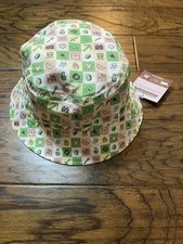 Minecraft Creeper Design Reversible Official Youth Boys L-XL Bucket Hat NWT 2025