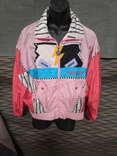 IXSPA Jamie Sadock Vintage Windbreaker Jacket Silk, Long Sleeve, Medium As Is
