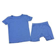 Kyte Baby Light Blue Bamboo Shorts Pajama Set