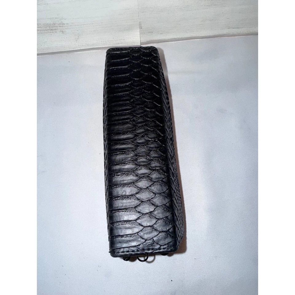 Riesen Schuhputzset Reiseset schwarz Schlangenleder Etui Politurbürsten Schuhlöffel - Bild 4 von 4