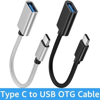 USB C Male to USB A Female OTG Adapter Cable Data Sync Converter