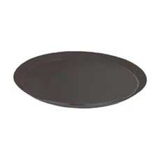 P44-TG-PLST2700BR Brown, Serving Tray, 22" x 27" Oval, Slip Resistant Polypro...