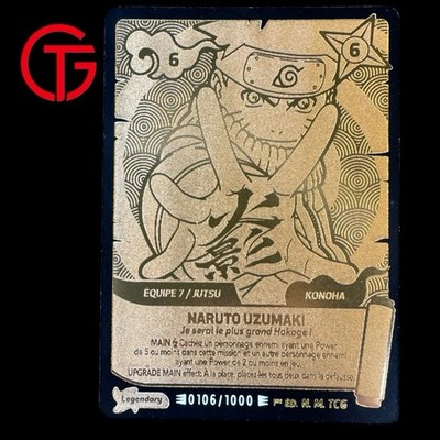 Naruto Legendary Gold 22k FR [0106/1000] Naruto Mythos TCG 1. Auflage