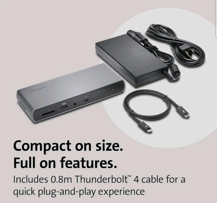 Kensington SD5700T Dual 4K 90W PD Thunderbolt 4 Docking Station (K35175NA) - Image 2 of 4