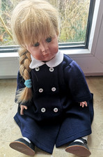 Wernicke Puppe mit blauen Augen, Größe 42 cm