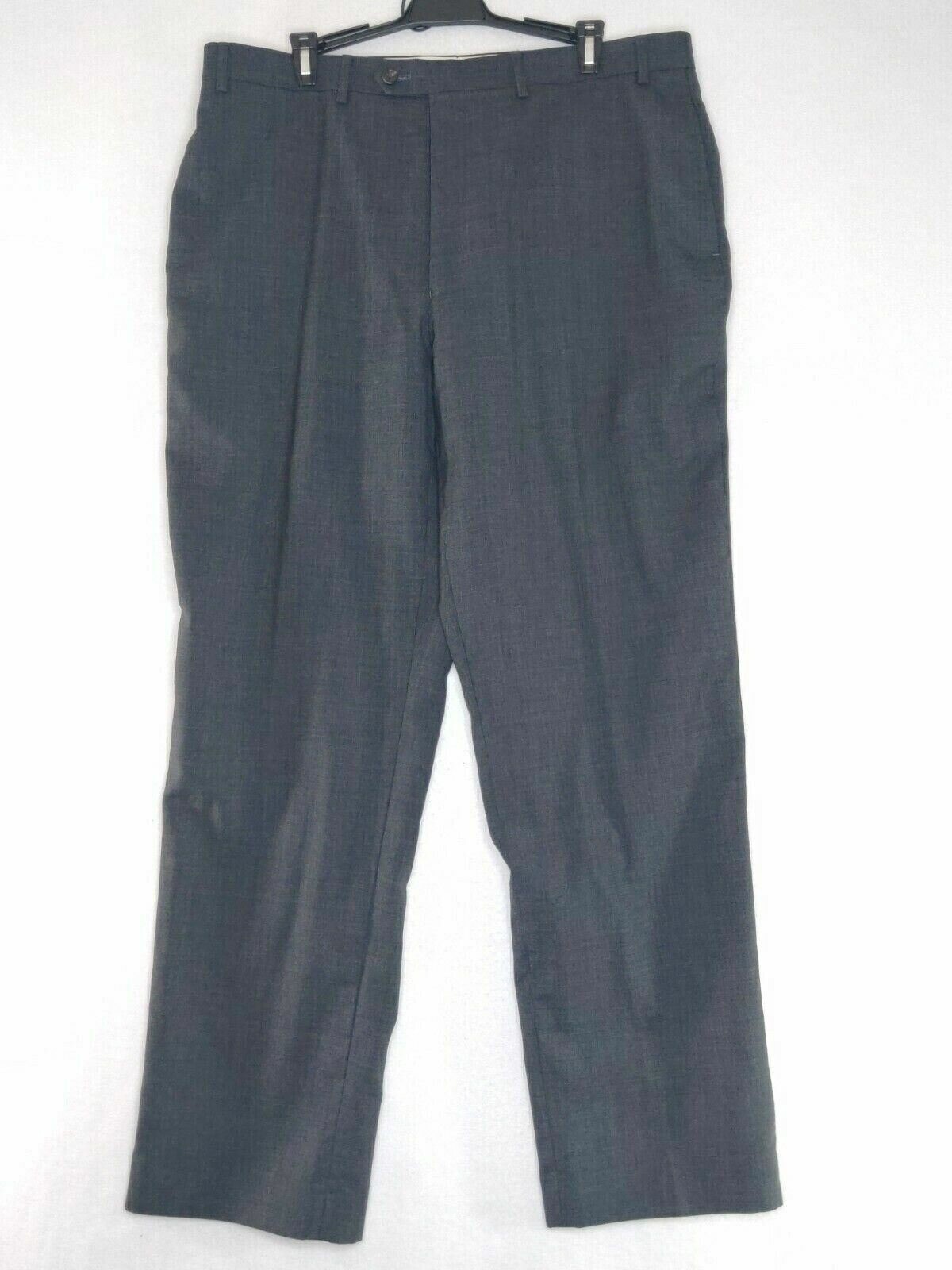 Lauren Ralph Lauren Mens Size 38Wx32L Dark Grey Straight Leg Pleated Dress Pants