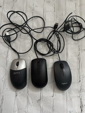 Lot Of 3 Tested Wired USB Computer Mouse. 2 Dell- 1 Logitech
