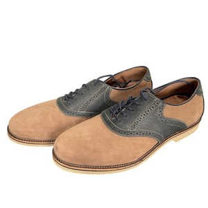 Bass Nubuck Leather Suede Saddle‎ Oxford Frontier Made In Brazil Mens 11M Bass Saddle Shoes Men main image 3