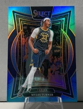 2024-25 Panini Select - Concourse Myles Turner, Aqua Prizm /299