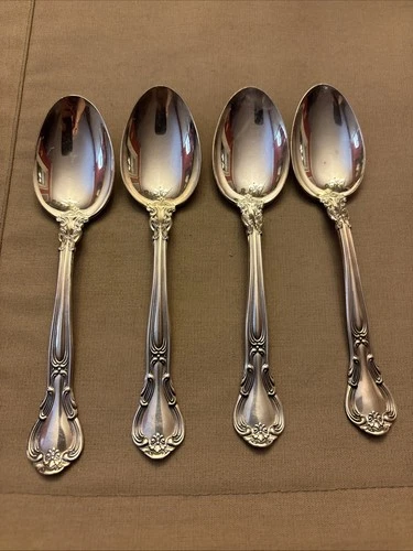 LOT OF 4 Gorham Chantilly STERLING SILVER VTG SCRAP SPOONS 122 Grams