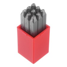 9pcs Metal Number Stamp 2mm Steel for Jewelry Making Die