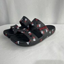 Disney Minnie Mouse Crocs 2 Strap Sandals Park Exclusive Sz Women 8 Men 6