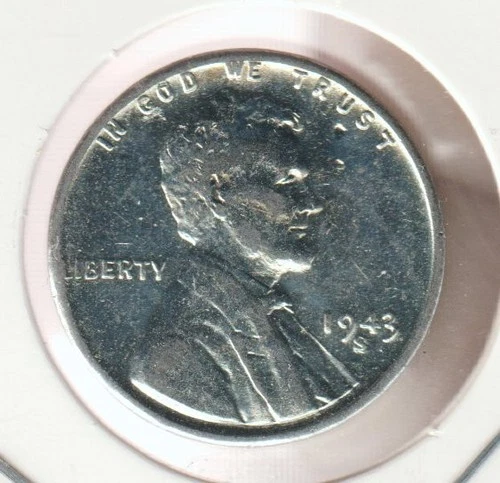 1943 WWII Lincoln Wheat Steel Penny US Uncirculated Cent War Collection Coin #85