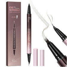 Eyebrow Pen, Waterproof Microblading Eyebrow Pencil, 2-in-1 Dual-Ended 4 Tip ...