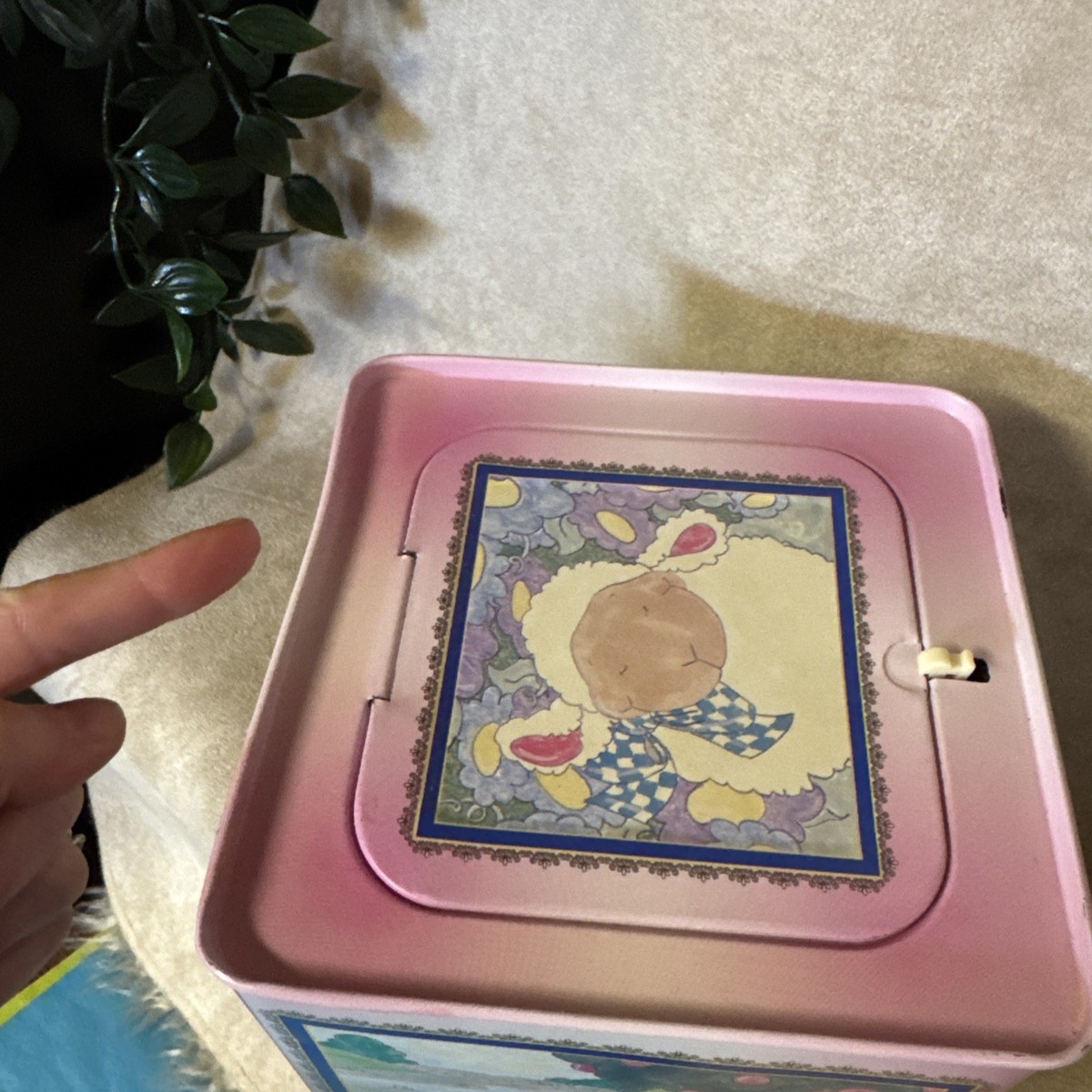 Mary Had A Little Lamb Musical Crank Jack In The Box Toy Classic