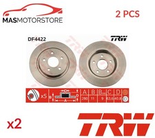 BREMSSCHEIBEN SATZ PAAR HINTEN TRW DF4422 2PCS P FÜR VOLVO S40 II,V50,C30