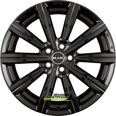 Mak Birmingham gloss black 8x19 ET45 - LK5/108 ML63.4 Felge Alu