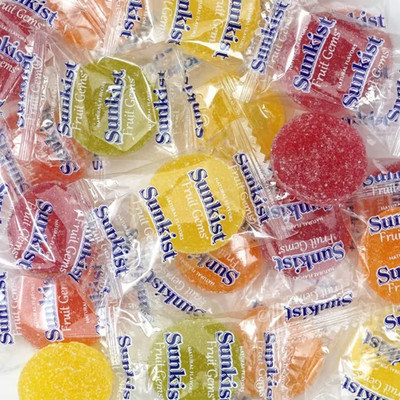 Sunkist Fruit Gems Soft Candy Assorted Natural Flavors 2lb | Free Shipping!