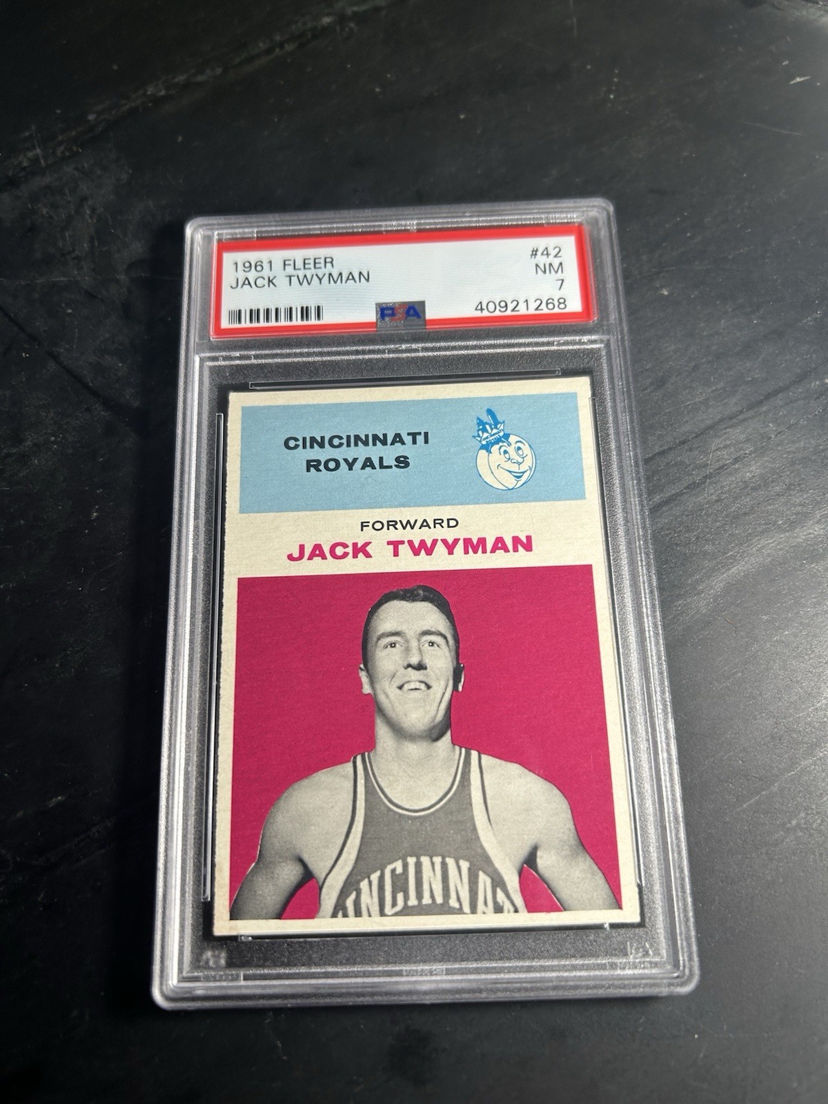 1961 Fleer #42 Jack Twyman PSA 7 Cincinnati Royals