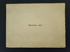 Tarjeta de Navidad irlandesa 1936 vintage Éamon de VALERA Ireland President